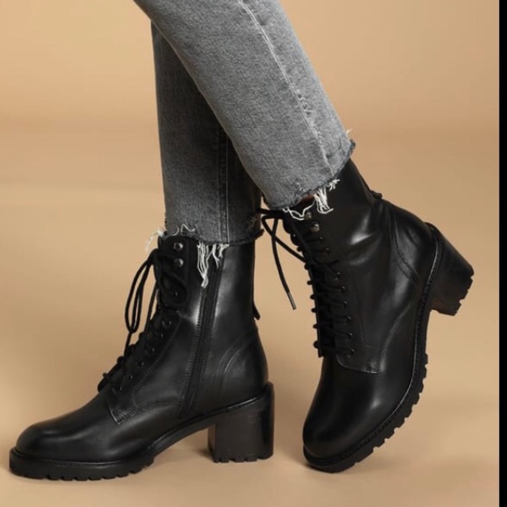 Seychelles Irresistible Lace Up Combat Boots